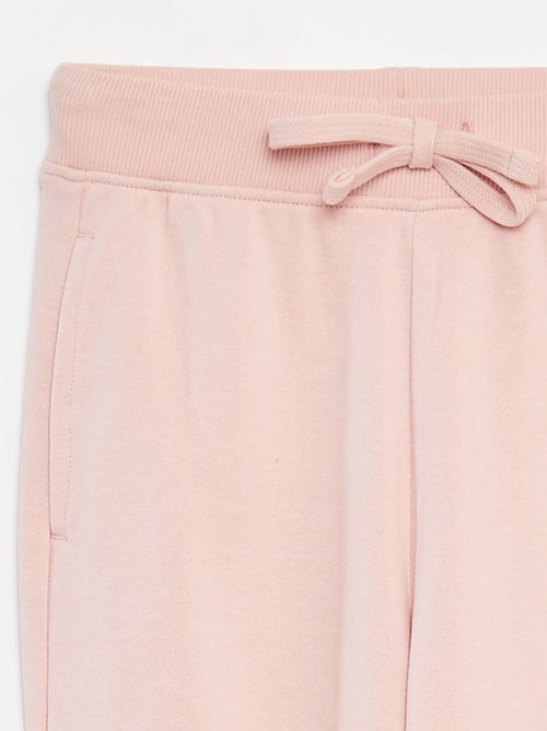 Jogging uni avec taille élastiquée - Kiabi