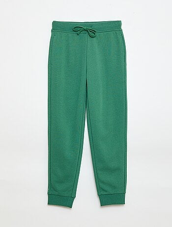 Jogging uni avec taille élastiquée