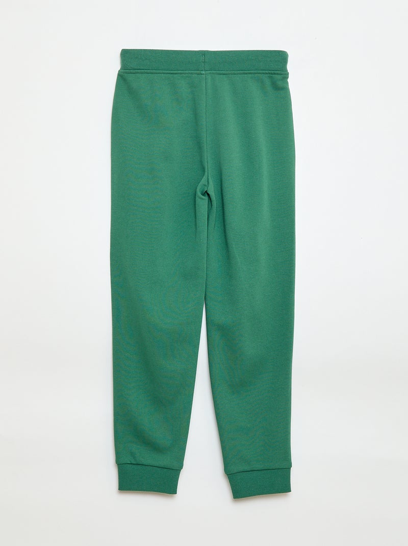 Jogging uni avec taille élastiquée Vert - Kiabi