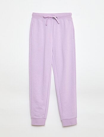 Jogging uni avec taille élastiquée