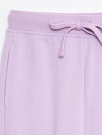 Jogging uni avec taille élastiquée