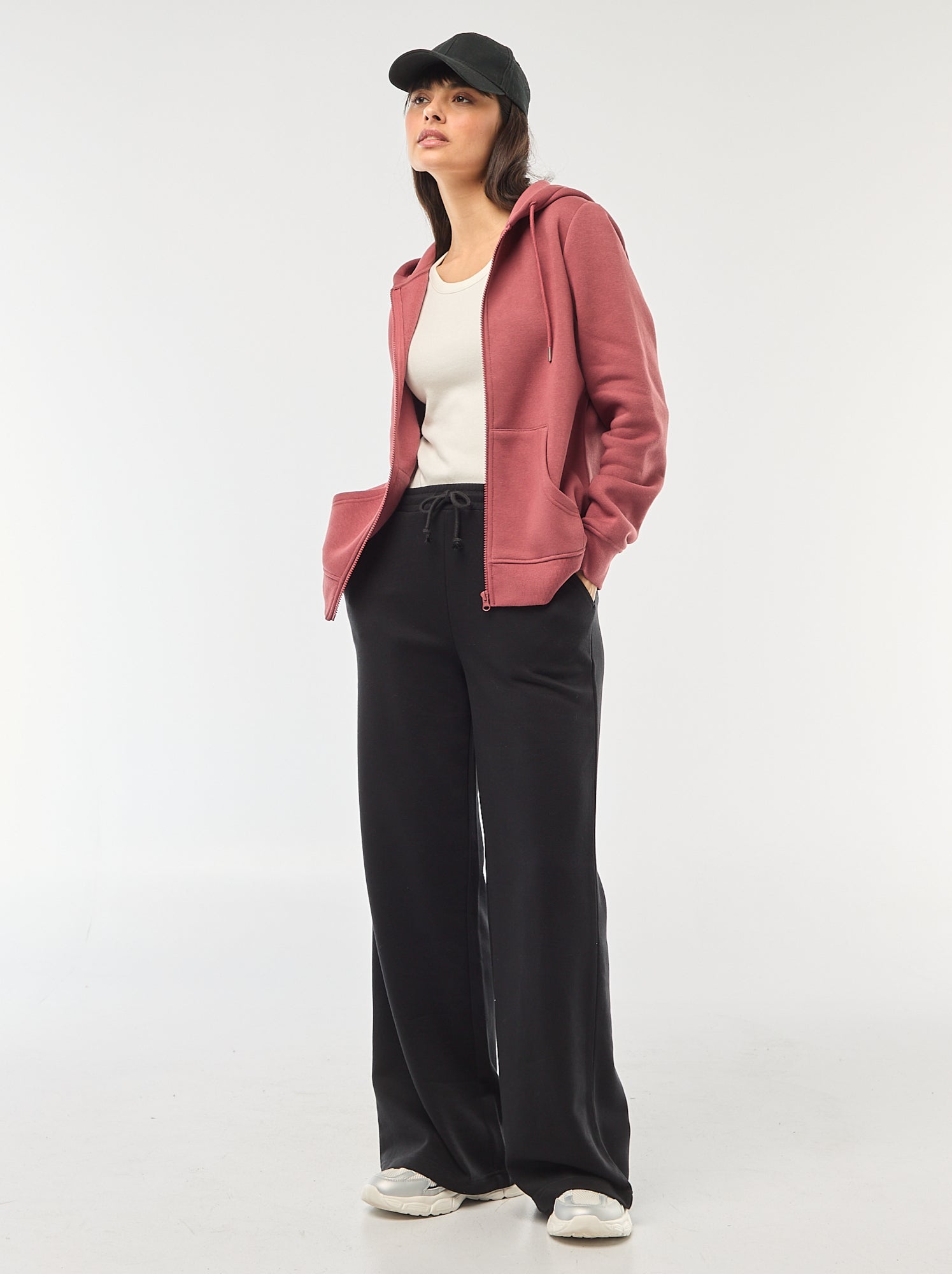 Jogging uni en coton