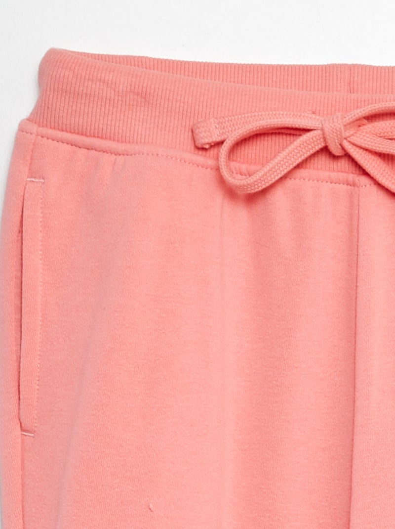 Jogging uni en molleton léger ROSE - Kiabi