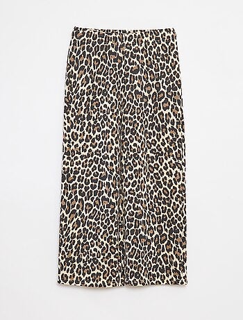 Jogging wide leg avec taille élastiquée