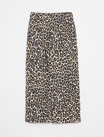 Jogging wide leg avec taille élastiquée