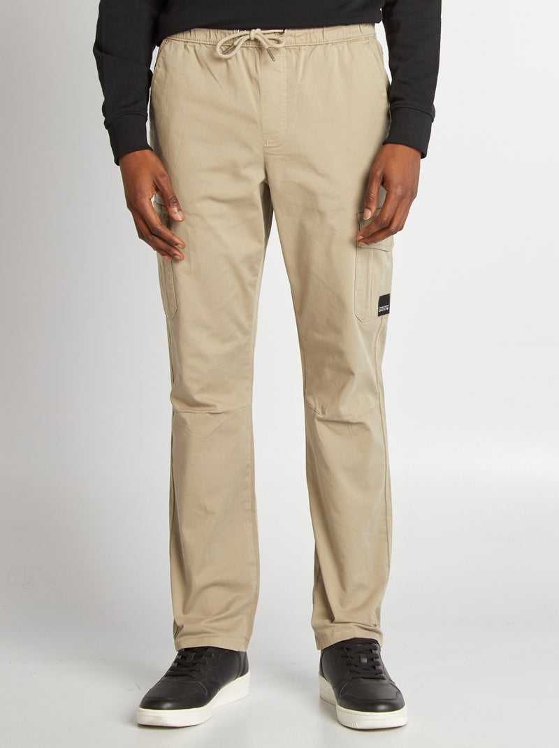 Jogpant avec poches à rabat Vert - Kiabi