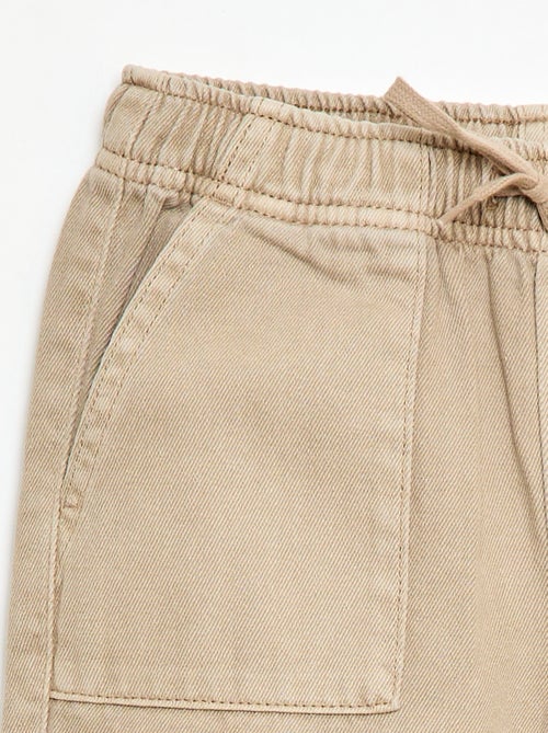 Jogpant avec taille élastiquée avec liens de serrage - Kiabi