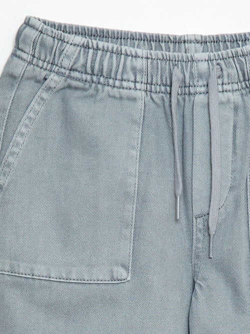 Jogpant avec taille élastiquée avec liens de serrage - Kiabi