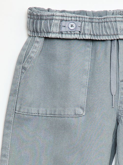 Jogpant avec taille élastiquée avec liens de serrage - Kiabi