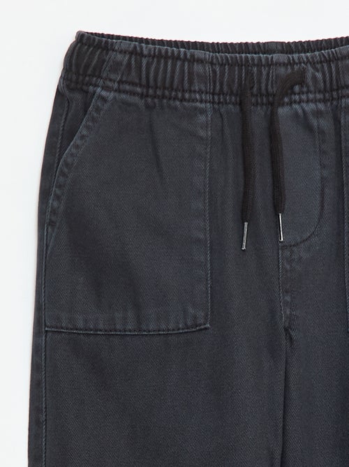 Jogpant avec taille élastiquée avec liens de serrage - Kiabi
