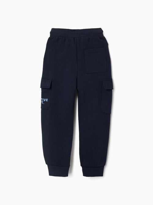 Jogpant cargo en coton peigné à imprimé Creative - Kiabi