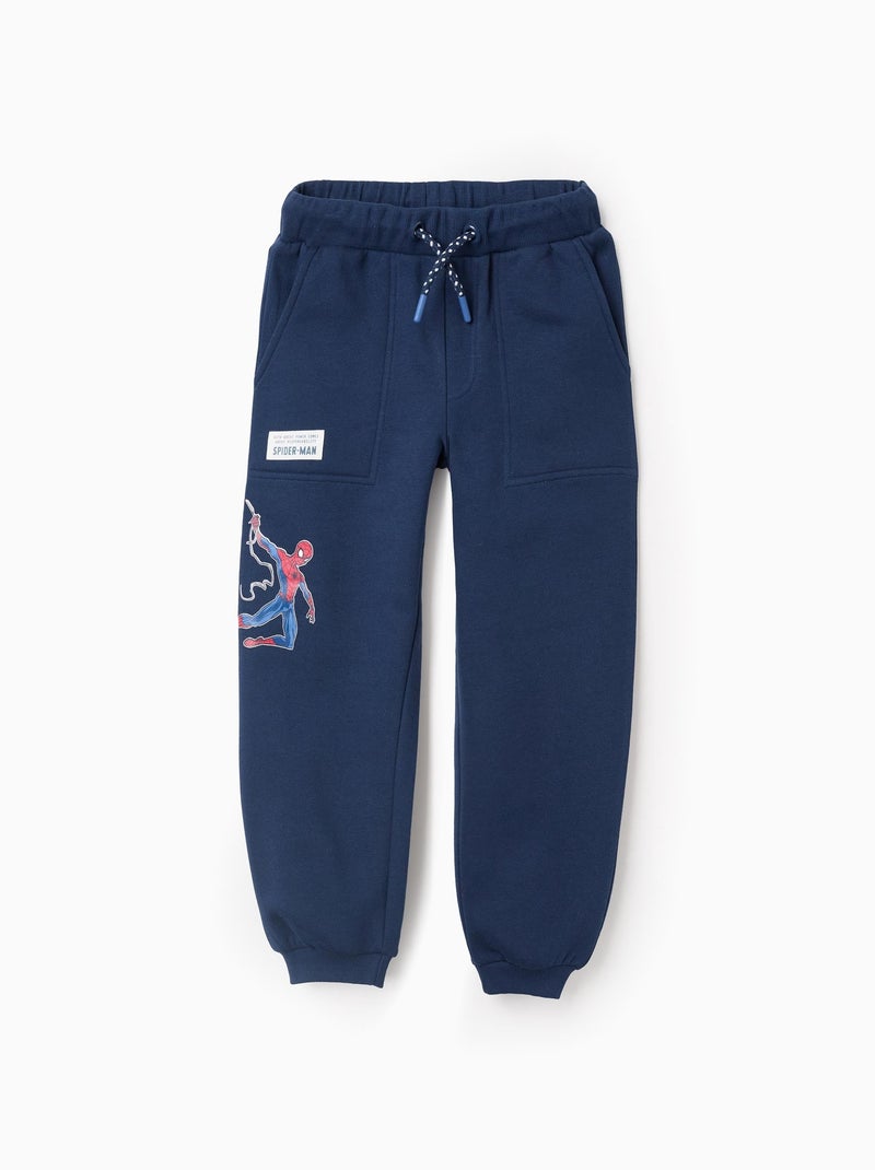 Jogpant Côtelé Spider-Man Bleu foncé - Kiabi