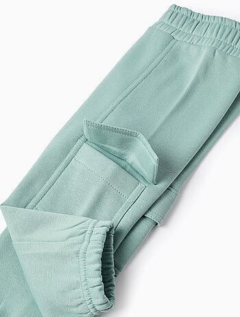 Jogpant en coton polyester peigné avec Poches Cargo