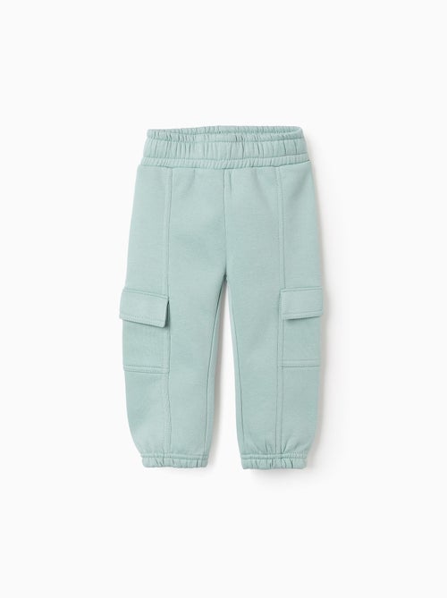 Jogpant en coton polyester peigné avec Poches Cargo - Kiabi