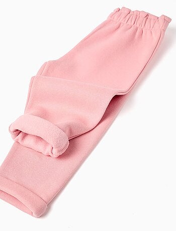 Jogpant en coton polyester peigné avec Taille Paperbag