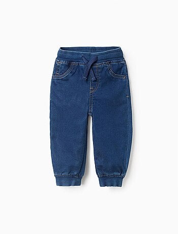 Jogpant en Denim avec Cordon de Serrage