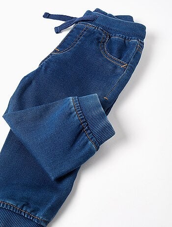 Jogpant en Denim avec Cordon de Serrage