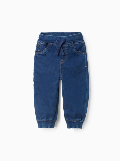 Jogpant en Denim avec Cordon de Serrage - Kiabi