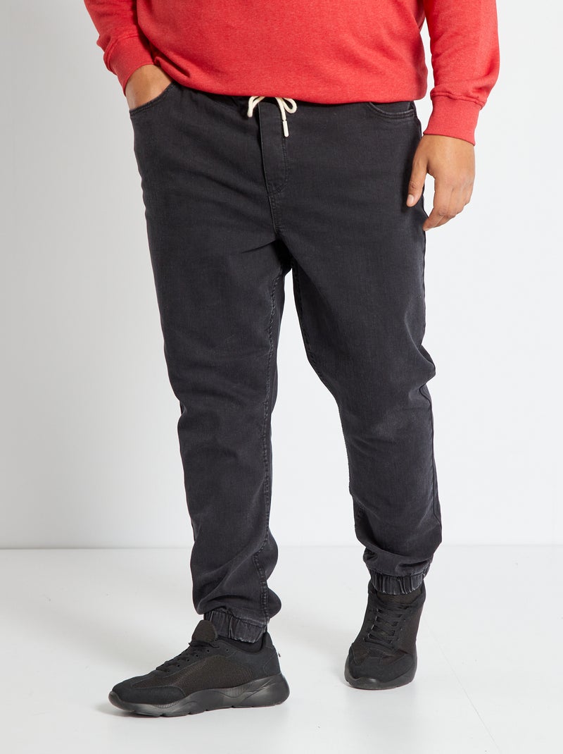 Jogpant en jean Gris - Kiabi