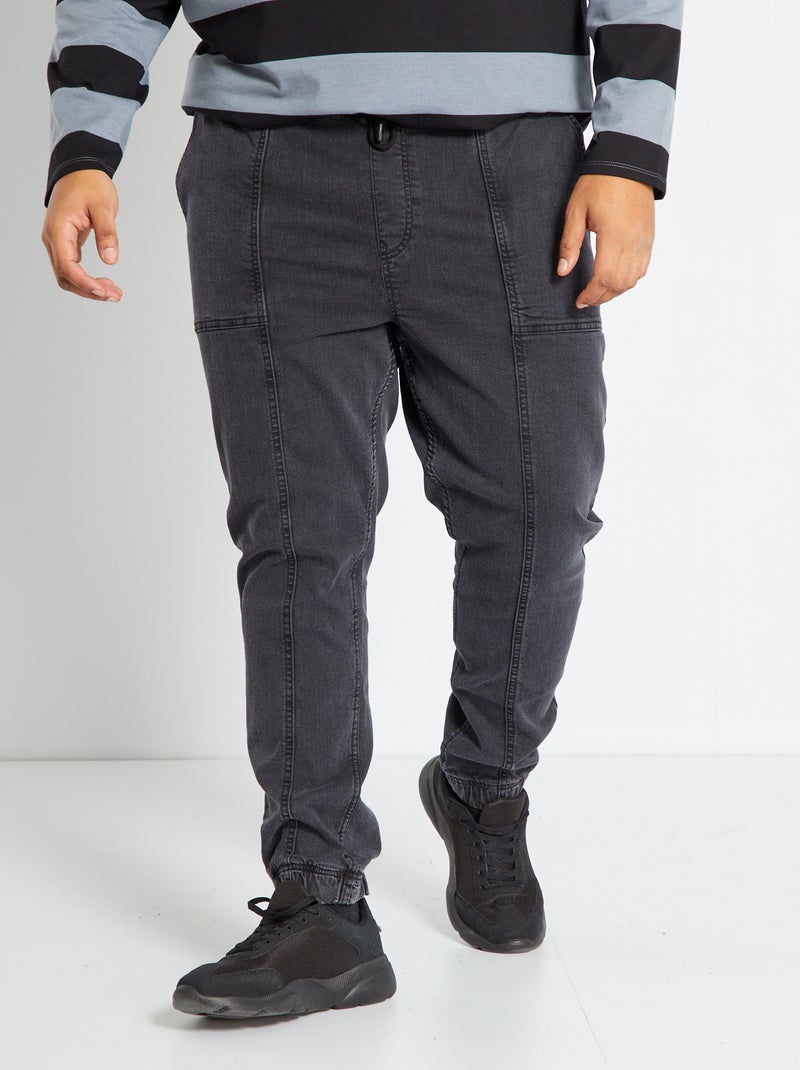 Jogpant en jean Gris - Kiabi