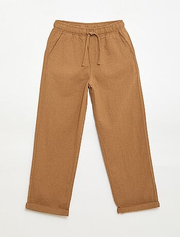 Jogpant en lin mélangé