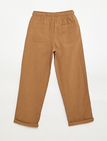Jogpant en lin mélangé