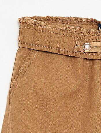 Jogpant en lin mélangé