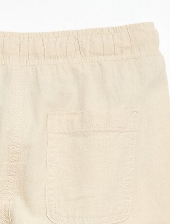 Jogpant en lin mélangé