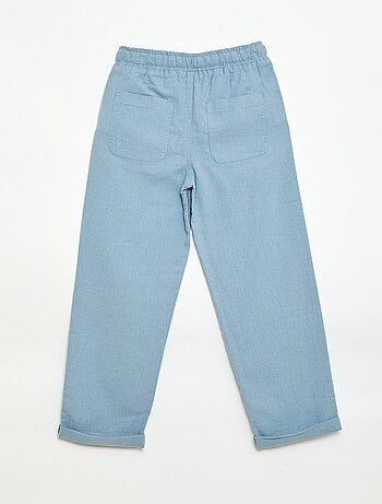 Jogpant en lin mélangé