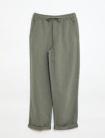 Jogpant en lin mélangé