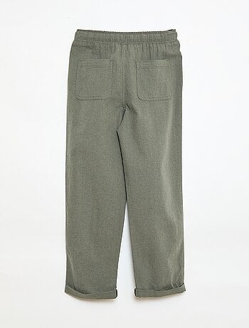 Jogpant en lin mélangé