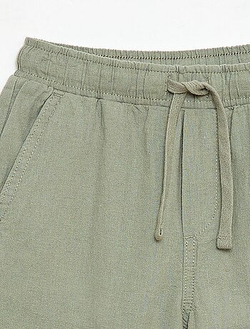 Jogpant en lin mélangé