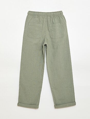 Jogpant en lin mélangé