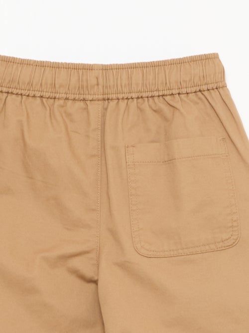 Jogpant uni avec ourlets - Kiabi