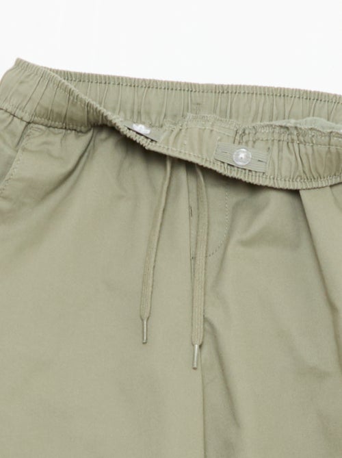 Jogpant uni avec ourlets - Kiabi