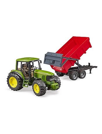 John Deere 6920 avec remorque à benne basculante