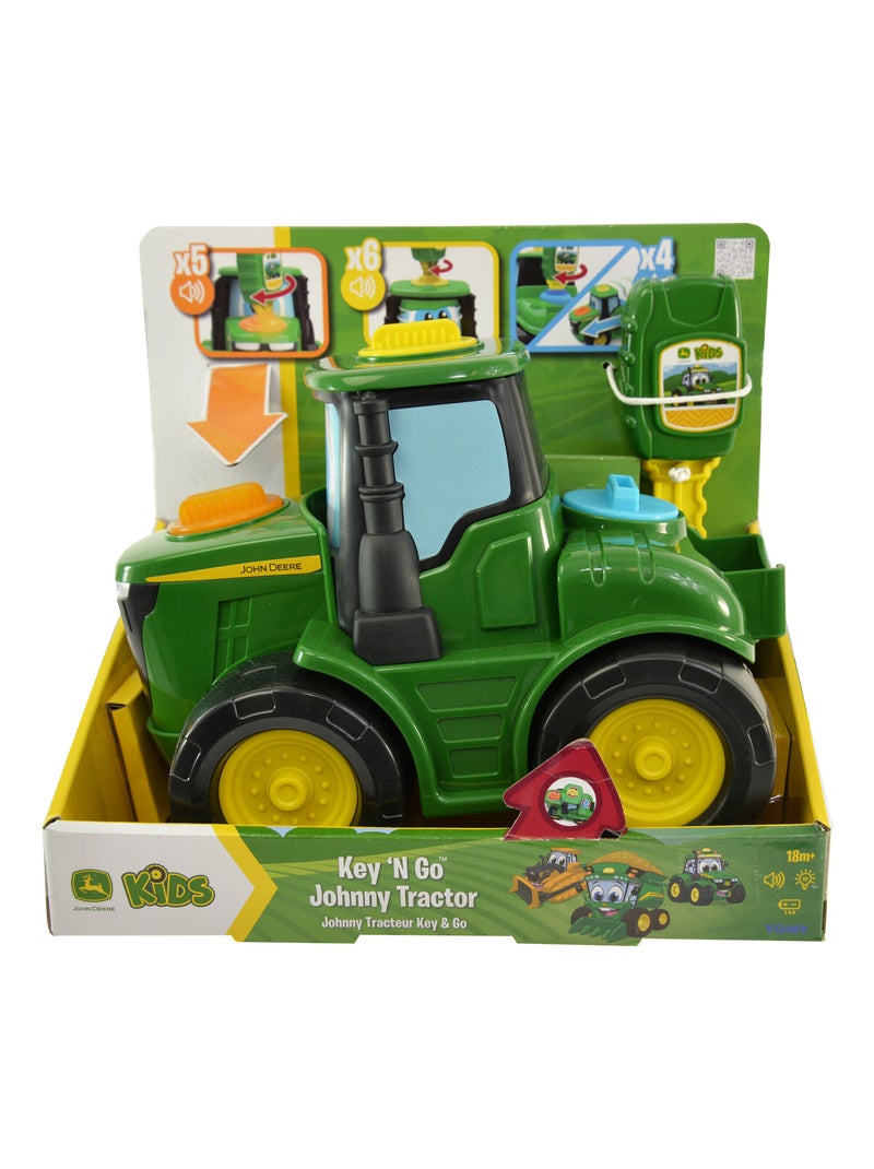 Johnny tracteur key & go -  interactif dès 18 mois Vert - Kiabi
