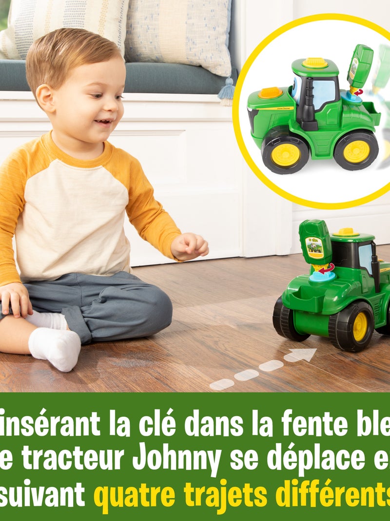 Johnny tracteur key & go -  interactif dès 18 mois Vert - Kiabi