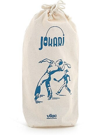 Jokari bois massif en sac coton