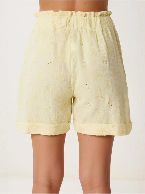 Joli mini-short taille haute à cordon de serrage avec détail de bordure istanbul - Kiabi Joli mini-short taille haute à cordon de serrage avec détail de bordure istanbul - Kiabi