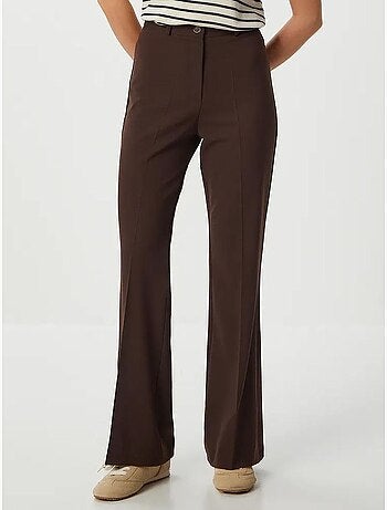 Joli pantalon évasé taille haute avec fermeture éclair istanbul