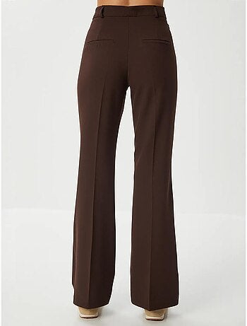 Joli pantalon évasé taille haute avec fermeture éclair istanbul