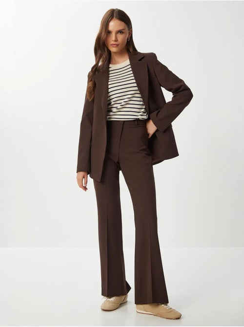 Joli pantalon évasé taille haute avec fermeture éclair istanbul - Kiabi Joli pantalon évasé taille haute avec fermeture éclair istanbul - Kiabi