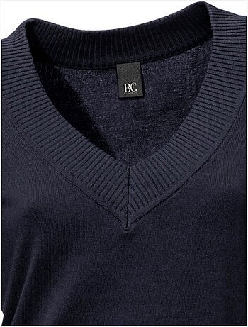 Joli Pull Basique à Encolure En V - Taille Standard - helline