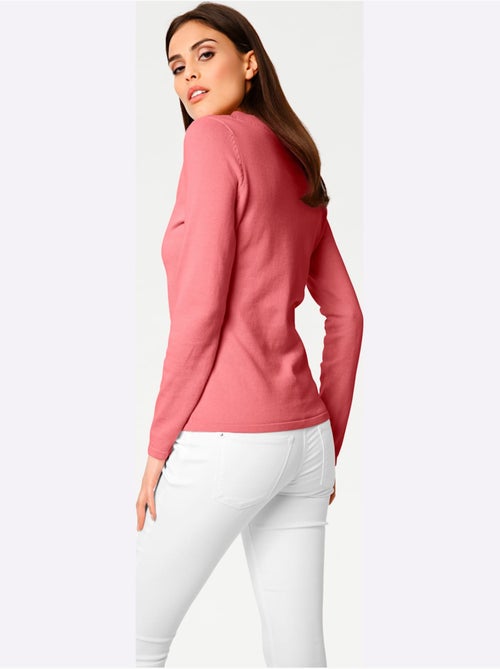 Joli Pull Basique à Encolure En V - Taille Standard - helline - Kiabi