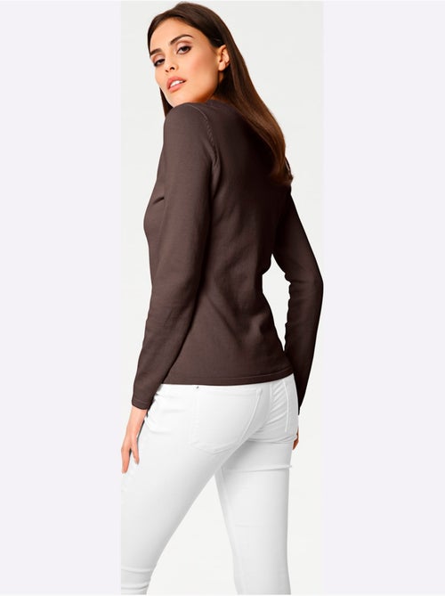 Joli Pull Basique à Encolure En V - Taille Standard - helline - Kiabi