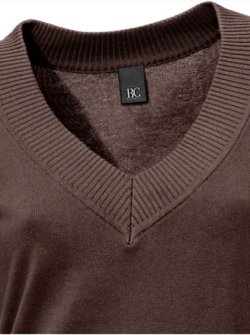 Joli Pull Basique à Encolure En V - Taille Standard - helline - Kiabi