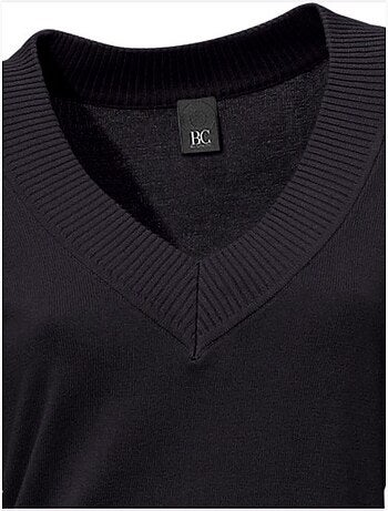 Joli Pull Basique à Encolure En V - Taille Standard - helline