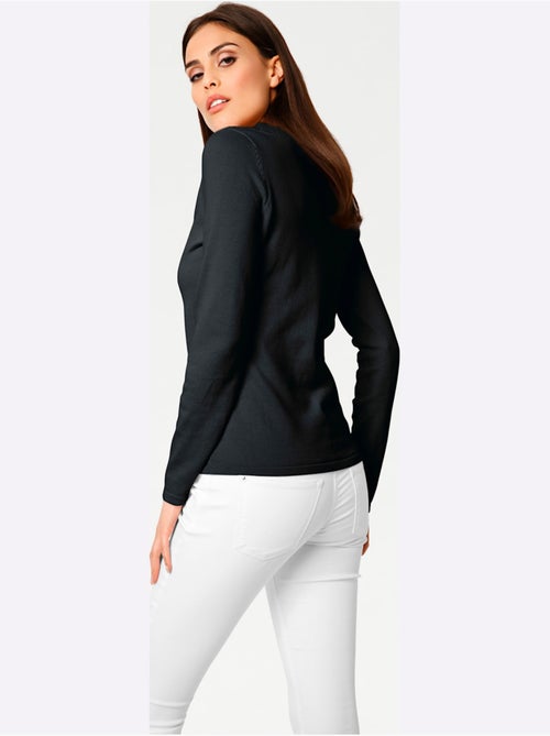 Joli Pull Basique à Encolure En V - Taille Standard - helline - Kiabi