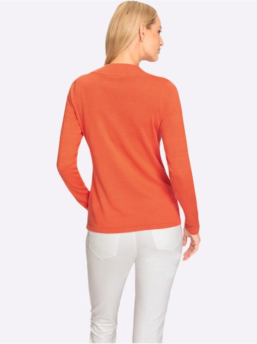 Joli Pull Basique à Encolure En V - Taille Standard - helline - Kiabi